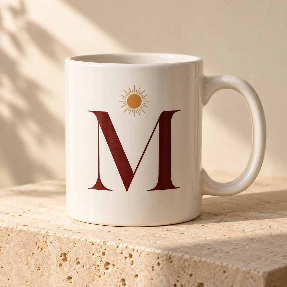 Keramiktasse – Gestaltungsbeispiel