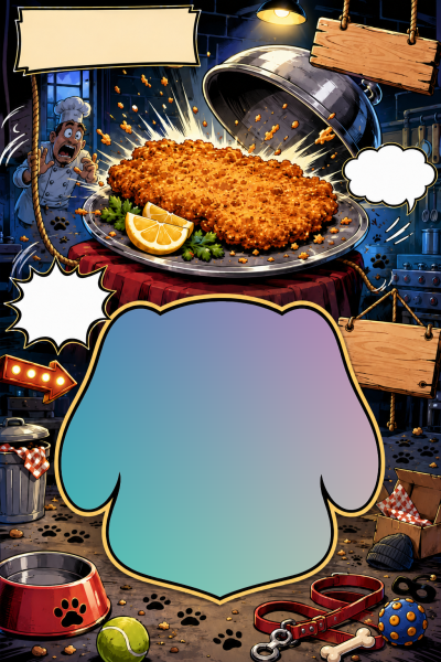 Fototafel · Schnitzelgeschichte – beispielhafte Farbfüllung