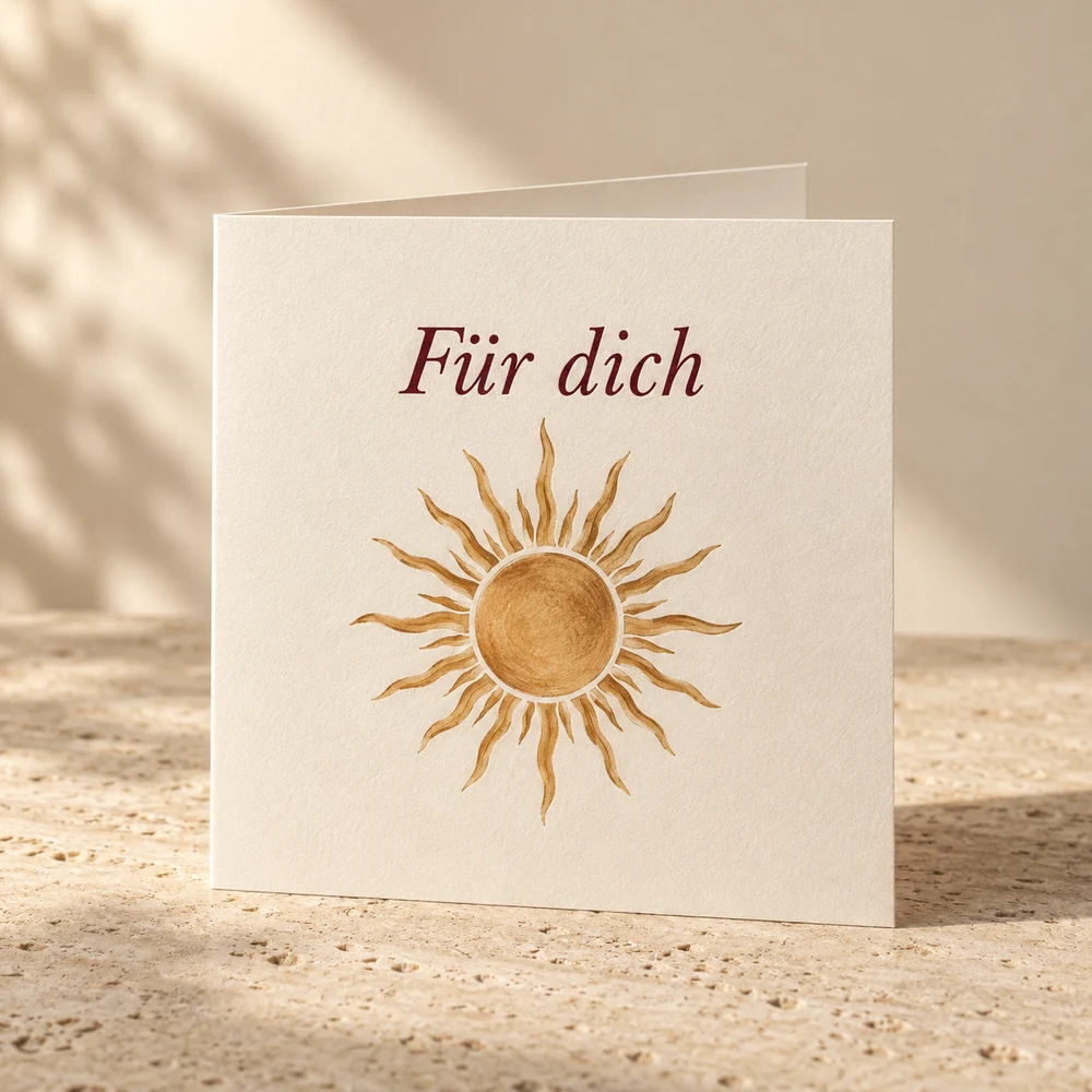 Grußkarte – Gestaltungsbeispiel